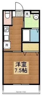 広島県東広島市黒瀬町丸山【アパート】の間取り