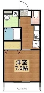 広島県東広島市黒瀬町丸山【アパート】の間取り