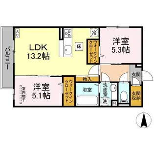 グレイスガーデンC【1階】の間取り