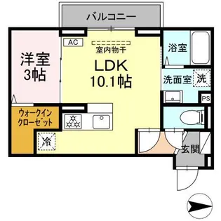 グレイスガーデンB【3階】の間取り