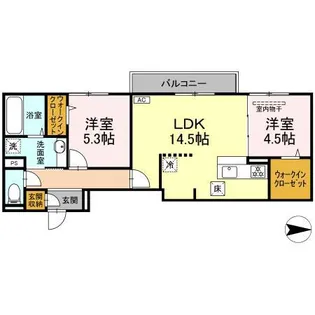 グレイスガーデンB【1階】の間取り