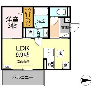 グレイスガーデンB【1階】の間取り