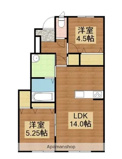 クレストガーデン【1階】の間取り