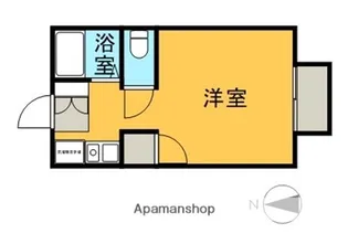 エステート森B【205号室】の間取り