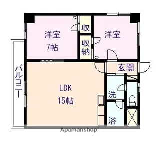 ラ・ロトス【202号室】の間取り