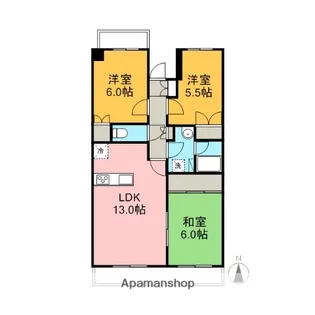 昭和町コープMYN【701号室】の間取り