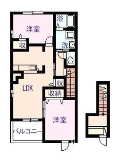カメリアC【2階】の間取り