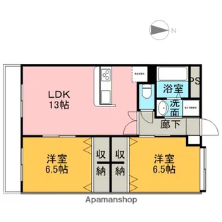 シャロム御薗宇【202号室】の間取り