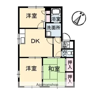 セジュンB棟【1階】の間取り