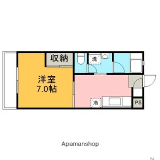 コーポくらた【302号室】の間取り