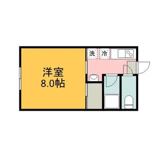 西条コーポ北館【2階】の間取り