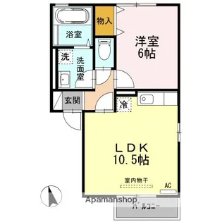ALLIGA10【2階】の間取り