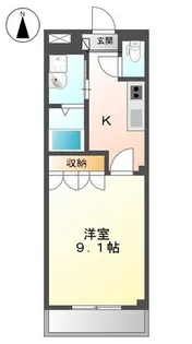 萌Ⅱ【205号室】の間取り