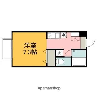 フォブール木原B棟【204号室】の間取り