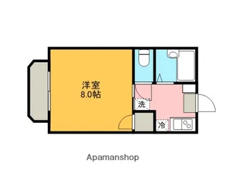メゾン大歳B棟【206号室】の間取り
