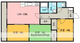 パインコート鏡山【1階】の間取り