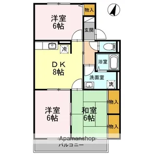 ウィステリアⅡ【1階】の間取り