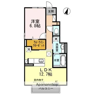 シャンテピエール【1階】の間取り