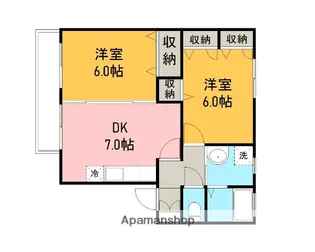 ビューコート寺家【102号室】の間取り