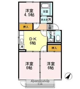 メゾンドールⅣ【1階】の間取り