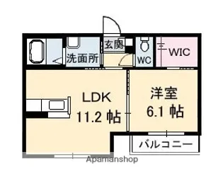 シャルムナイトウB棟【2階】の間取り