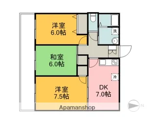パインビューマンション【202号室】の間取り