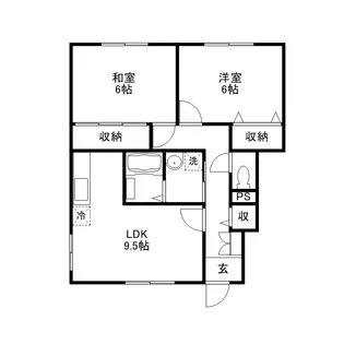ヴィラさだいわ A【101号室号室】の間取り