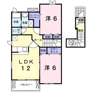 グリーンハイツC【2階】の間取り