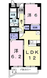 エーデル ペルレ【3階】の間取り
