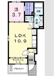 ブルーメ【1階】の間取り