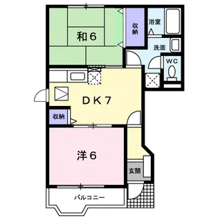 メリーパレス【1階】の間取り