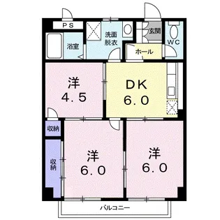 メゾンアベニール【2階】の間取り