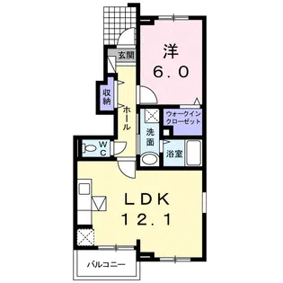 リヴィエール C【1階】の間取り