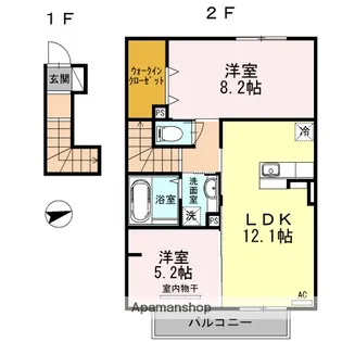 フレシール【2階】の間取り