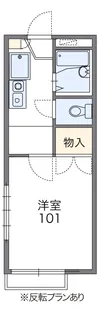 レオパレスシャルマンコートⅡ【103号室】の間取り