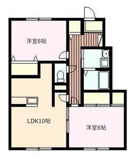 フォーティニアひらいわ E【101号室号室】の間取り