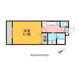 ピーエス高屋【1階】の間取り