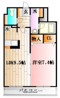ヴューテラス弐番館【3階】の間取り