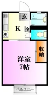 ルベリエD【2階】の間取り