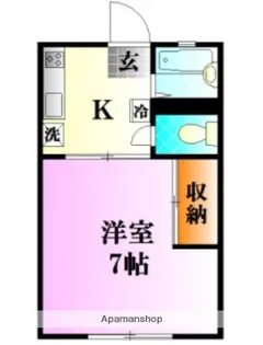 ルベリエD【1階】の間取り