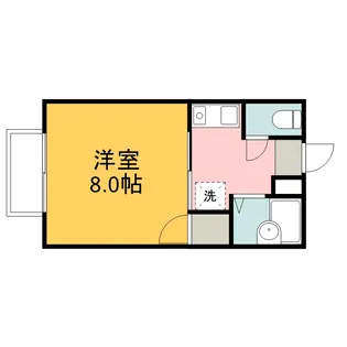 プレゼンス西条中央【106号室】の間取り