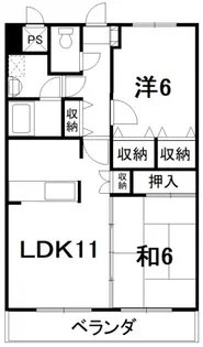 クニヒロマンションH【202号室号室】の間取り