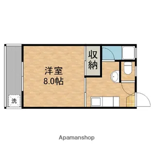 ライフハウスⅠ【106号室】の間取り