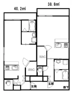 緑館6【204号室号室】の間取り