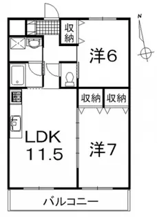 ジョイパレスC【301号室号室】の間取り