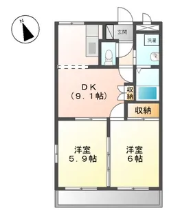 ピュアハイツK872【00105号室】の間取り