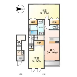クレシア【2階】の間取り