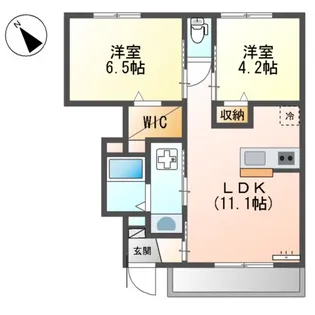 サニーキャラバン【1階】の間取り