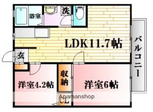 AXISⅤ【1階】の間取り