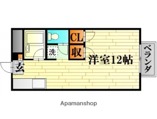 リバーサイド生武【1階】の間取り